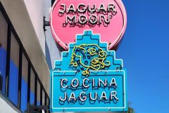 Jaguar Moon Restaurant Neon Blade Sign, Ventura, CA