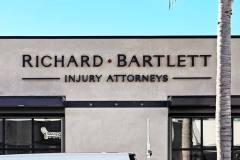 Richard Bartlett Lawyers Channel Letters Exterior Building Sign, Ventura, CA