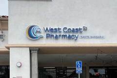 West Coast Pharmacy Santa Barbara in Goleta signs by Dave\'s Signs.