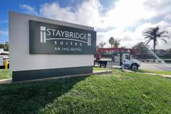 Staybridge Suites Monument Sign Installation, Oxnard, CA