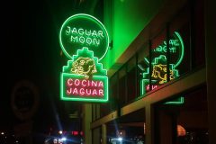 Jaguar Moon Projecting Blade Neon Restaurant Sign, Ventura, CA