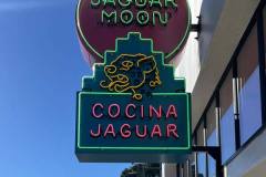 Jaguar Moon Projecting Blade Neon Restaurant Sign, Ventura, CA