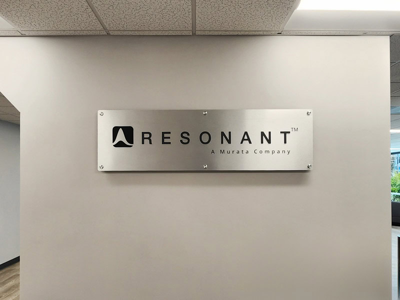 These Resonant signs are part of a series we did throughout their offices in Goleta, California.
